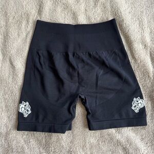 Darc Sport Black Athletic Shorts with White Accents